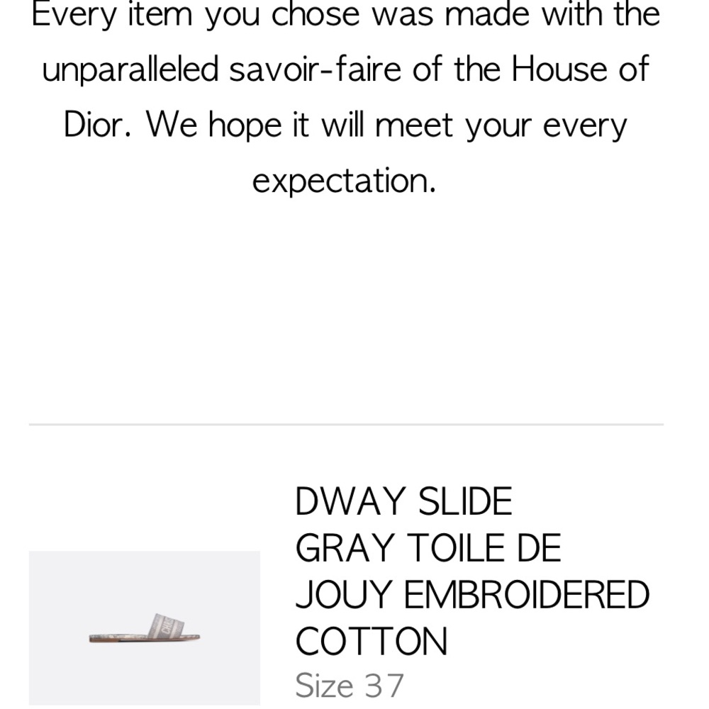 Christian Dior brand new in box with receipt Dewey slide size 7(37) - Picture 5 of 5